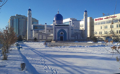 Atyrau’s Golden-Domed Russian Orthodox Church