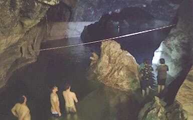 Underground lake image