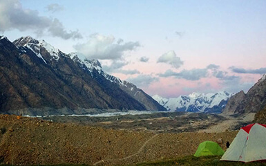 Camping in mountain image