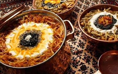 Traditional dishes of Iran