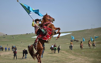 Horses at Spring Festival Rites