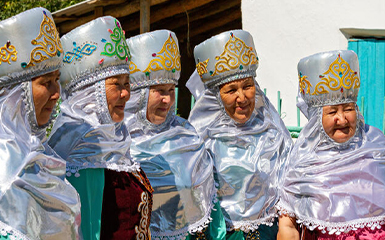 Kazakhs local costumes